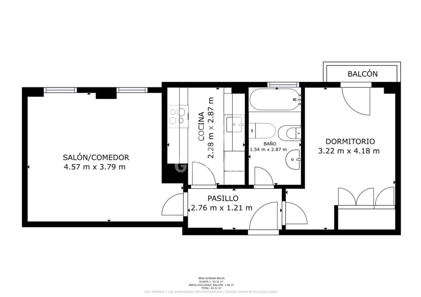 Piso de 1 habitación en Cádiz ciudad en venta con garaje - 280.000 € (Ref: 9816282)