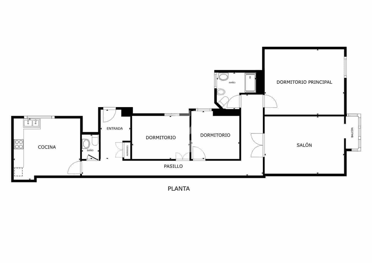 3 quarto Apartamento para venda em Cadis cidade - 530 000 € (Ref: 9834824)