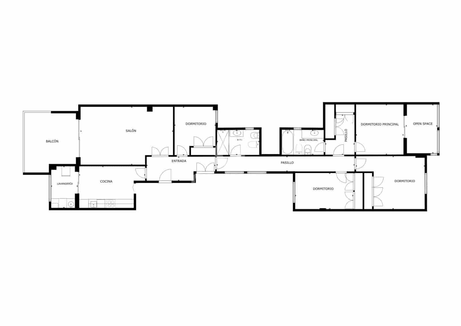 4 slaapkamer Flat te koop in Malaga stad met zwembad garage - € 850.000 (Ref: 9976166)