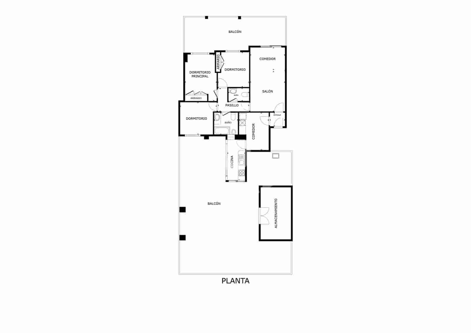3 soveværelse Penthouse til salg i Malaga by med garage - € 625.000 (Ref: 9976440)