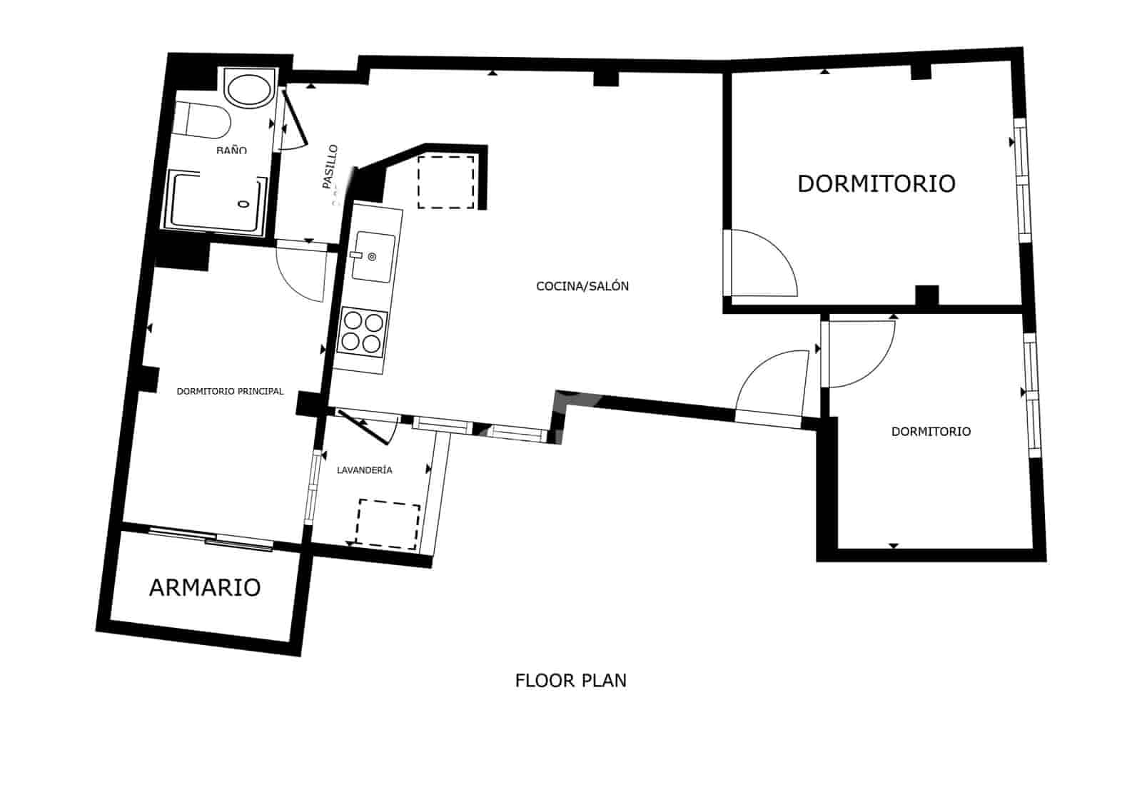 3 sypialnia Mieszkanie na sprzedaż w Miasto Malaga - 285 000 € (Ref: 9976457)