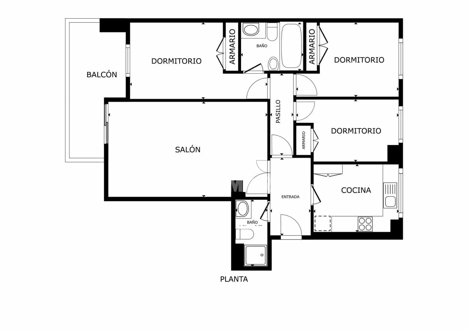 3 soverom Leilighet til salgs i Malaga by med svømmebasseng garasje - € 637 000 (Ref: 9976473)