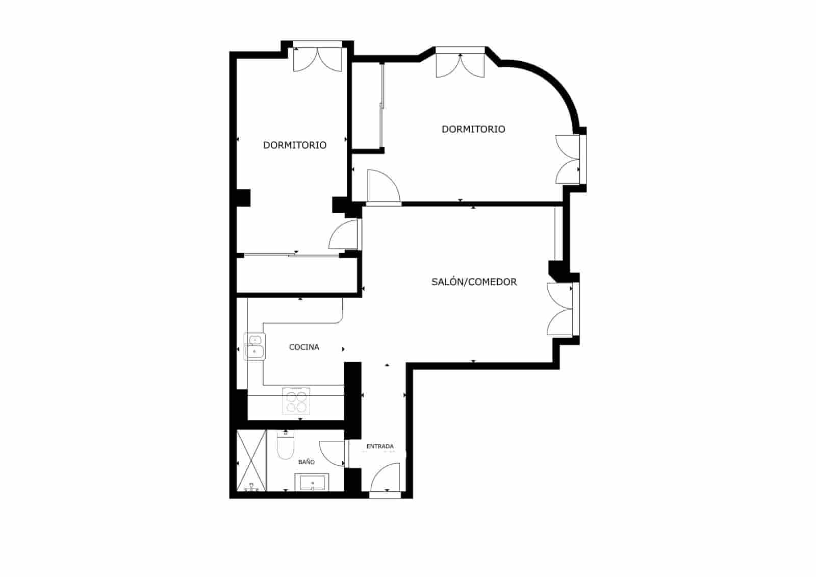 2 chambre Appartement à vendre à Malaga ville - 540 000 € (Ref: 9976475)