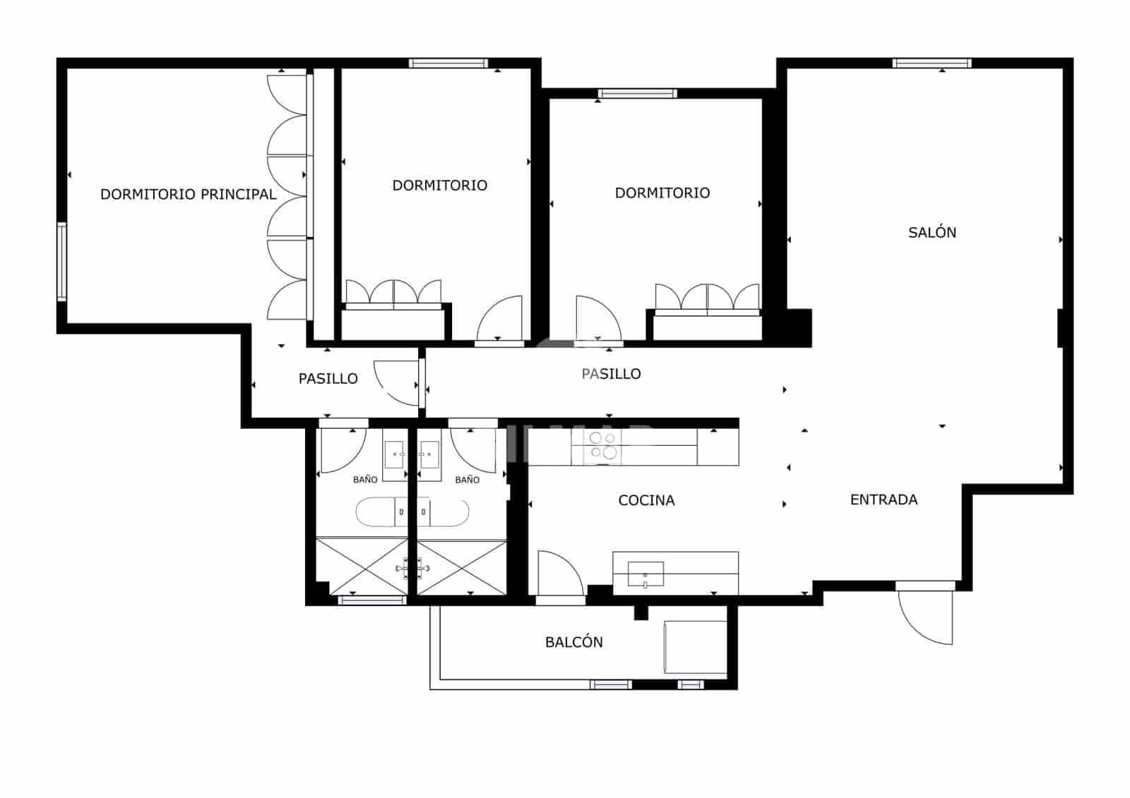 3 sypialnia Mieszkanie na sprzedaż w Miasto Malaga - 740 000 € (Ref: 9976574)