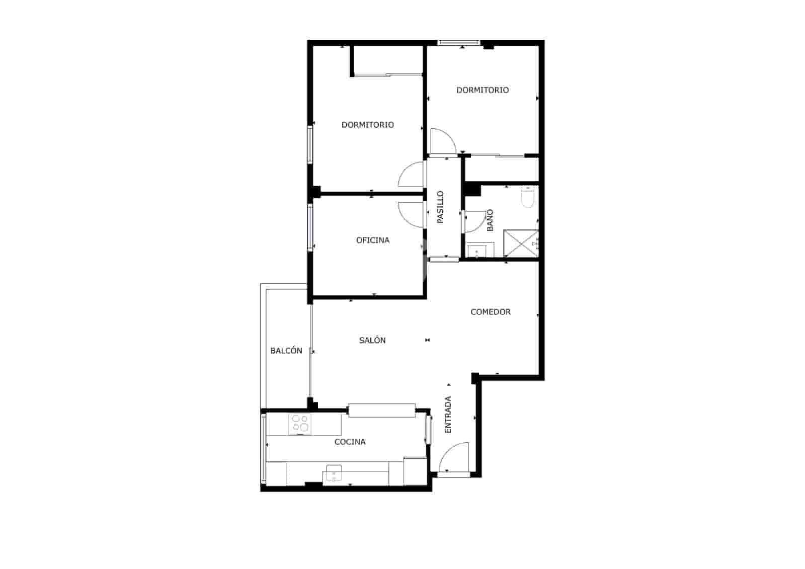 3 sypialnia Mieszkanie na sprzedaż w Miasto Malaga - 295 000 € (Ref: 9979276)