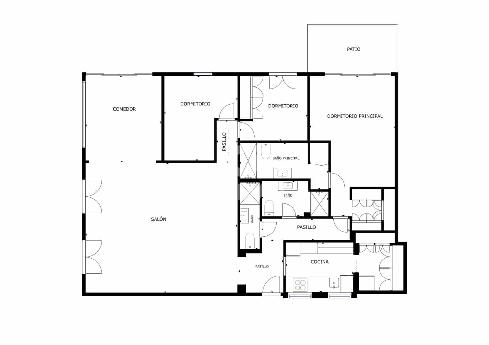 3 slaapkamer Flat te koop in Malaga stad met zwembad - € 720.000 (Ref: 9979277)
