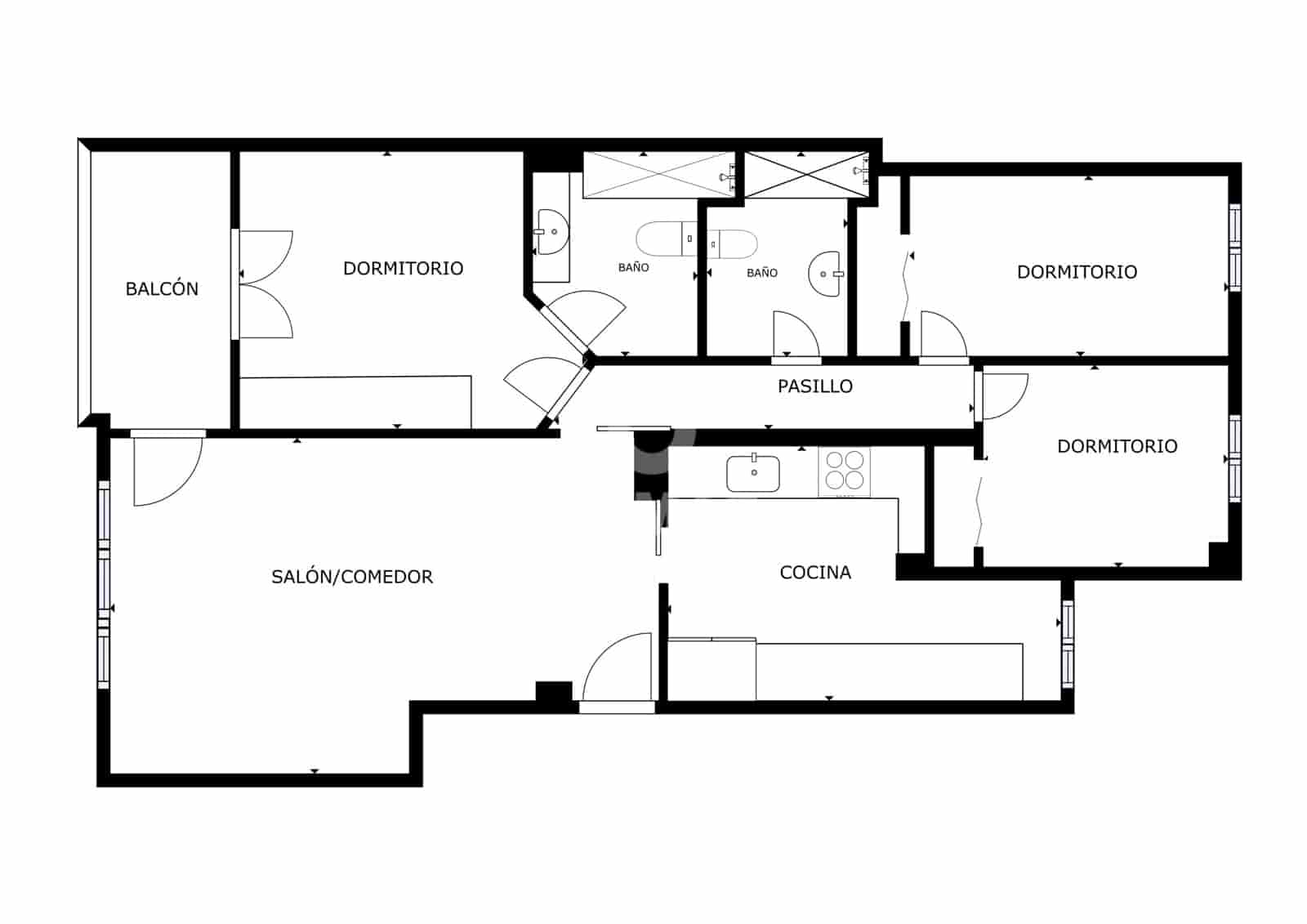 Piso de 3 habitaciones en Málaga ciudad en venta con piscina garaje - 749.000 € (Ref: 9979278)