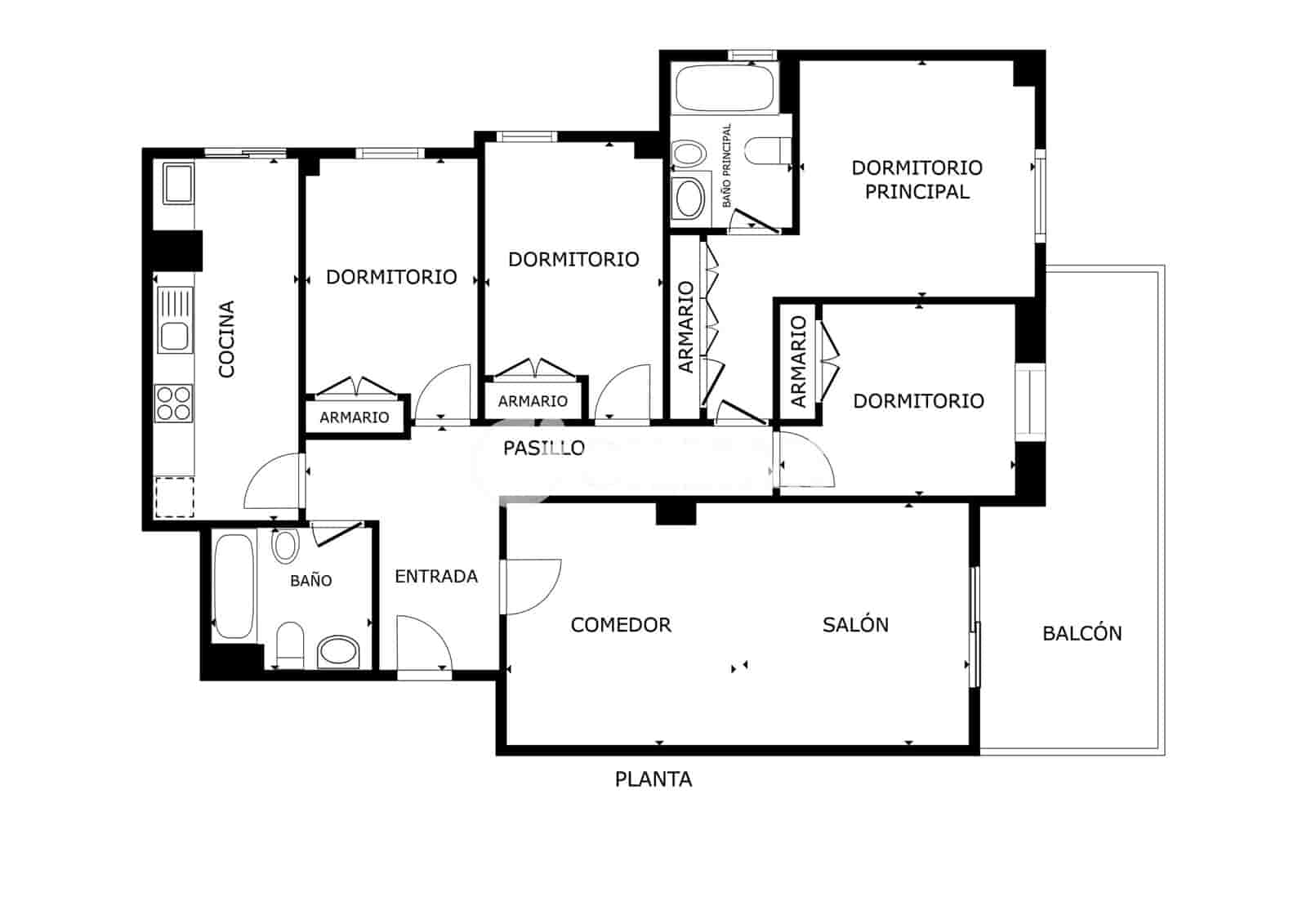 4 soverom Leilighet til salgs i Malaga by med svømmebasseng garasje - € 795 000 (Ref: 9989274)