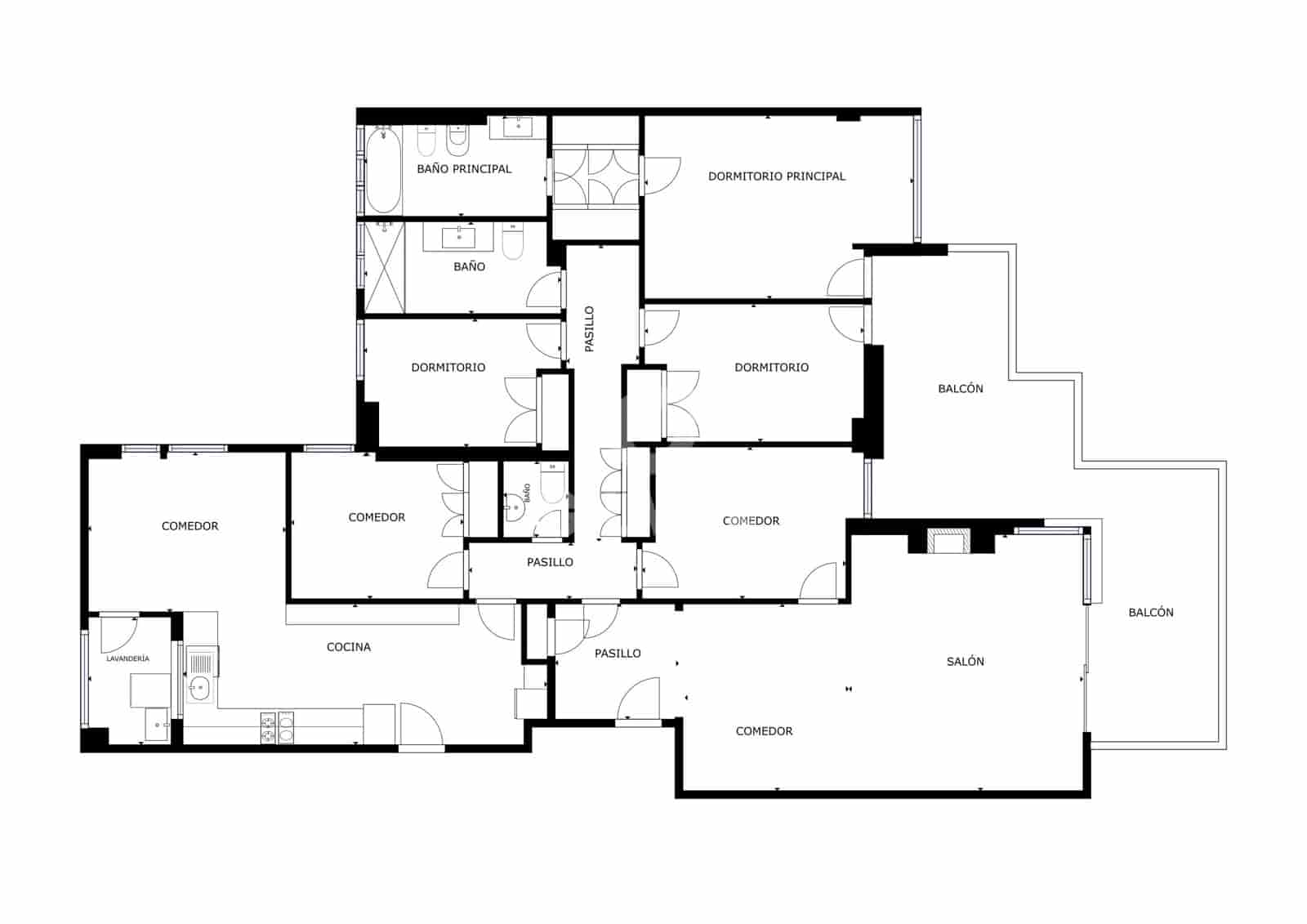 4 bedroom Flat for sale in Malaga city with garage - € 1,250,000 (Ref: 9994566)