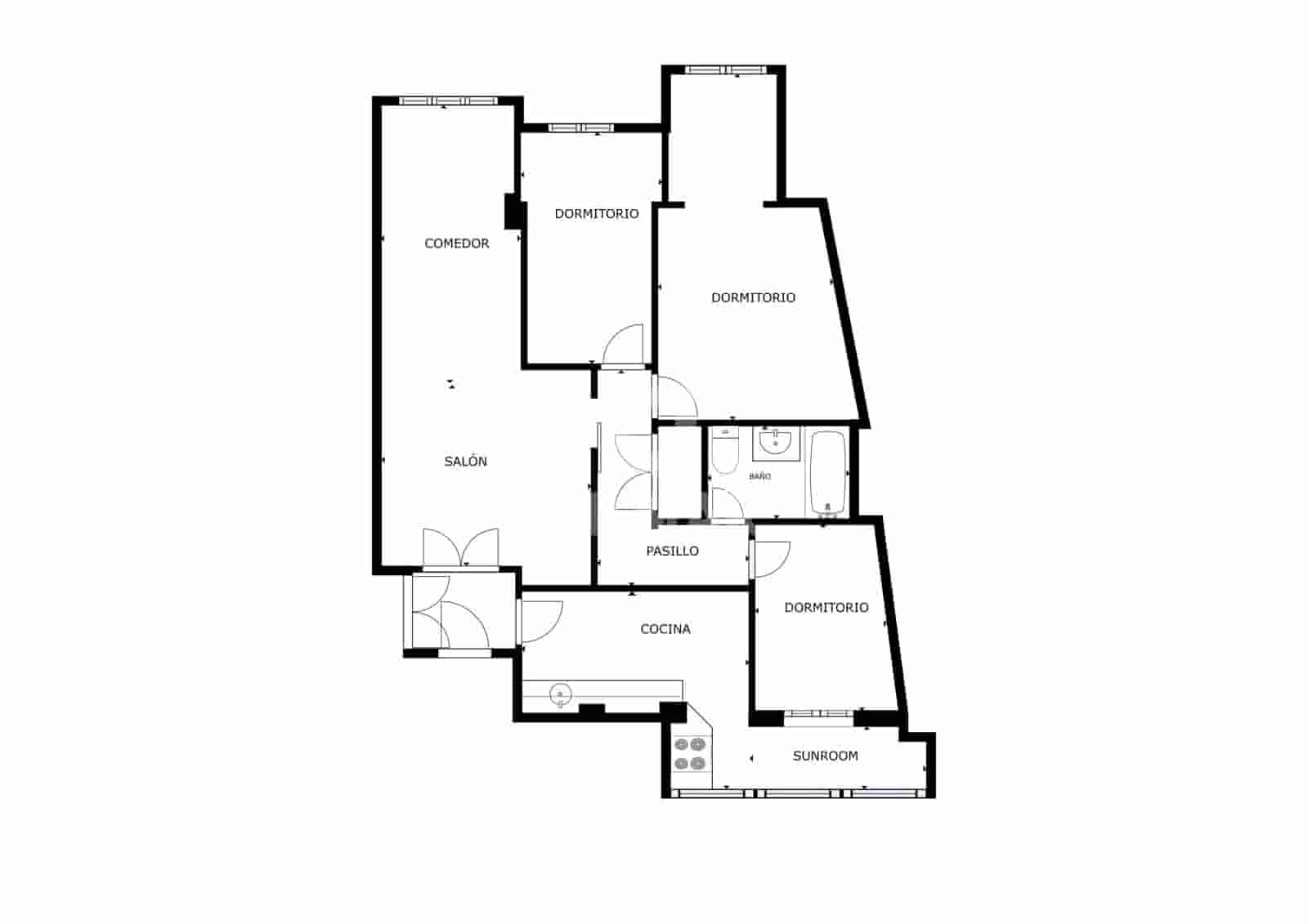 3 Zimmer Wohnung zu verkaufen in Malaga Stadt mit Garage - 385.000 € (Ref: 9994568)