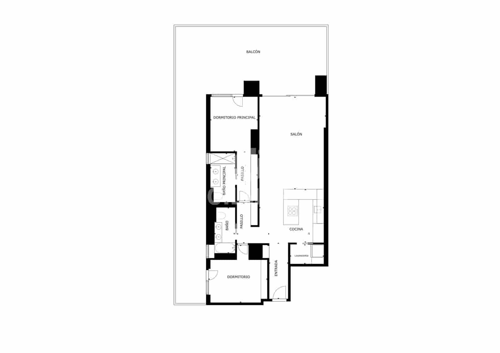 2 chambre Appartement à vendre à Malaga ville avec piscine garage - 1 700 000 € (Ref: 9994572)