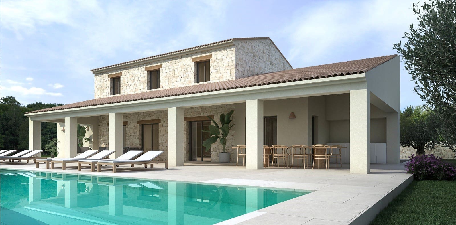 4 soveværelse Finca/Landehus til salg i Moraira med swimmingpool garage - € 1.795.000 (Ref: 7720960)