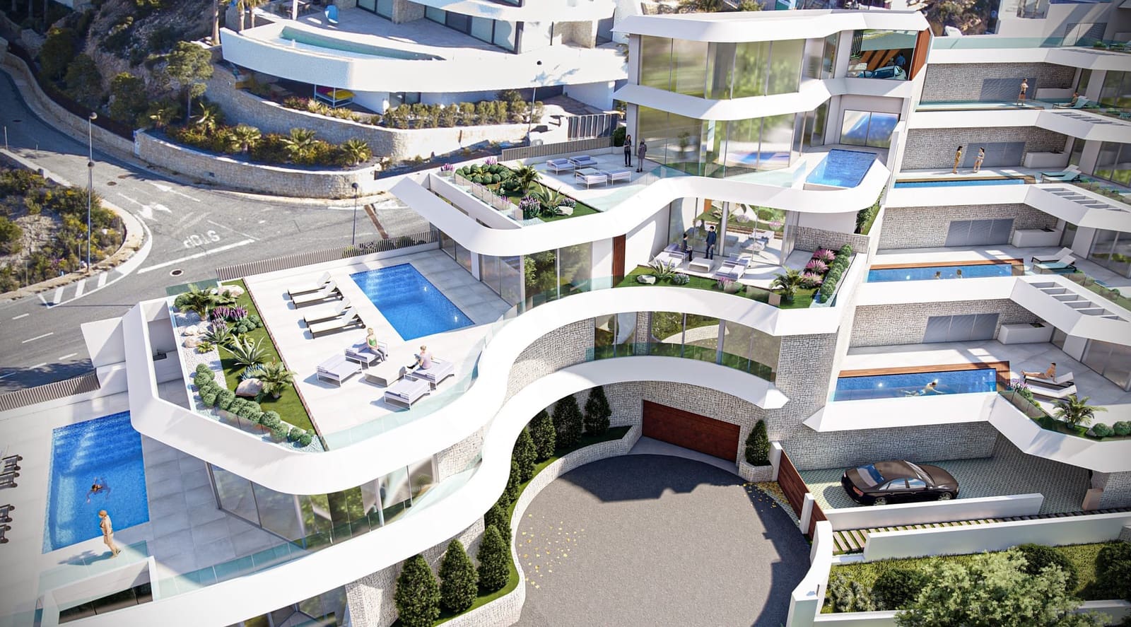 3 soveværelse Penthouse til salg i Calpe / Calp med swimmingpool garage - € 1.200.000 (Ref: 9997489)