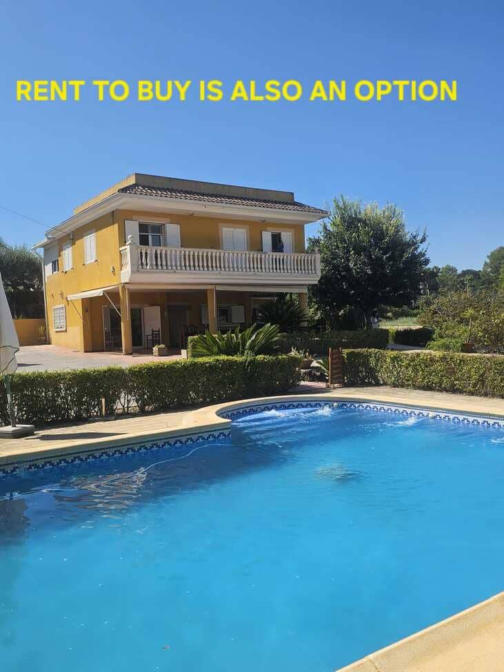 5 bedroom Villa for rent in Xativa with pool - € 2,250 (Ref: 9548471)