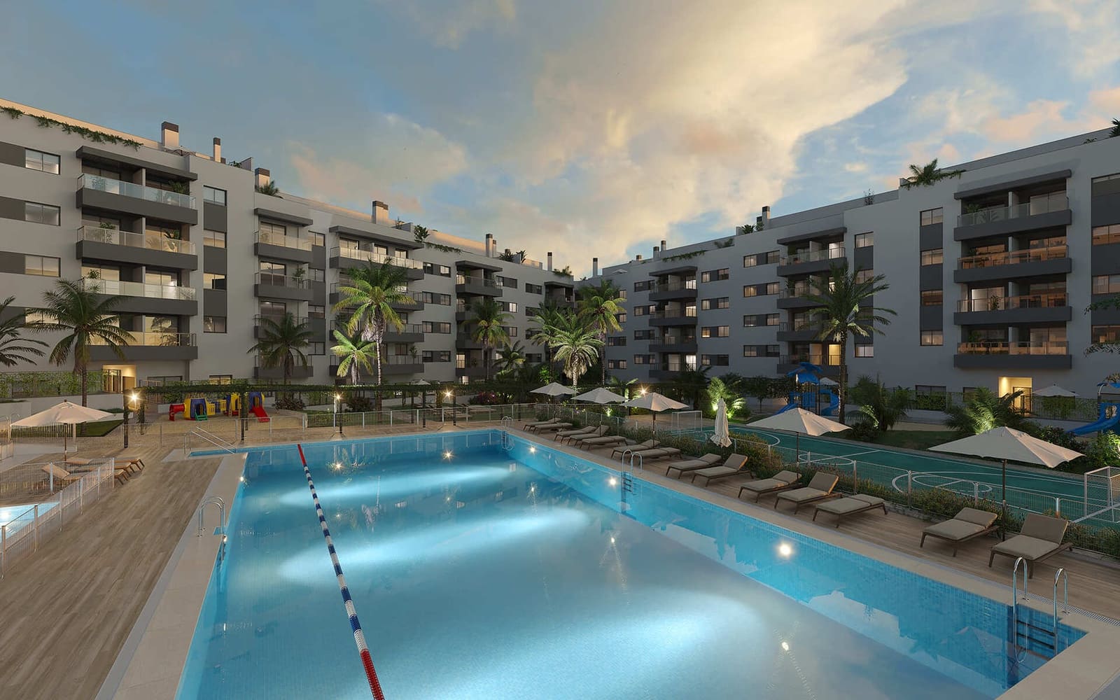 2 slaapkamer Appartement te koop in Las Lagunas de Mijas met zwembad garage - € 320.000 (Ref: 10012041)