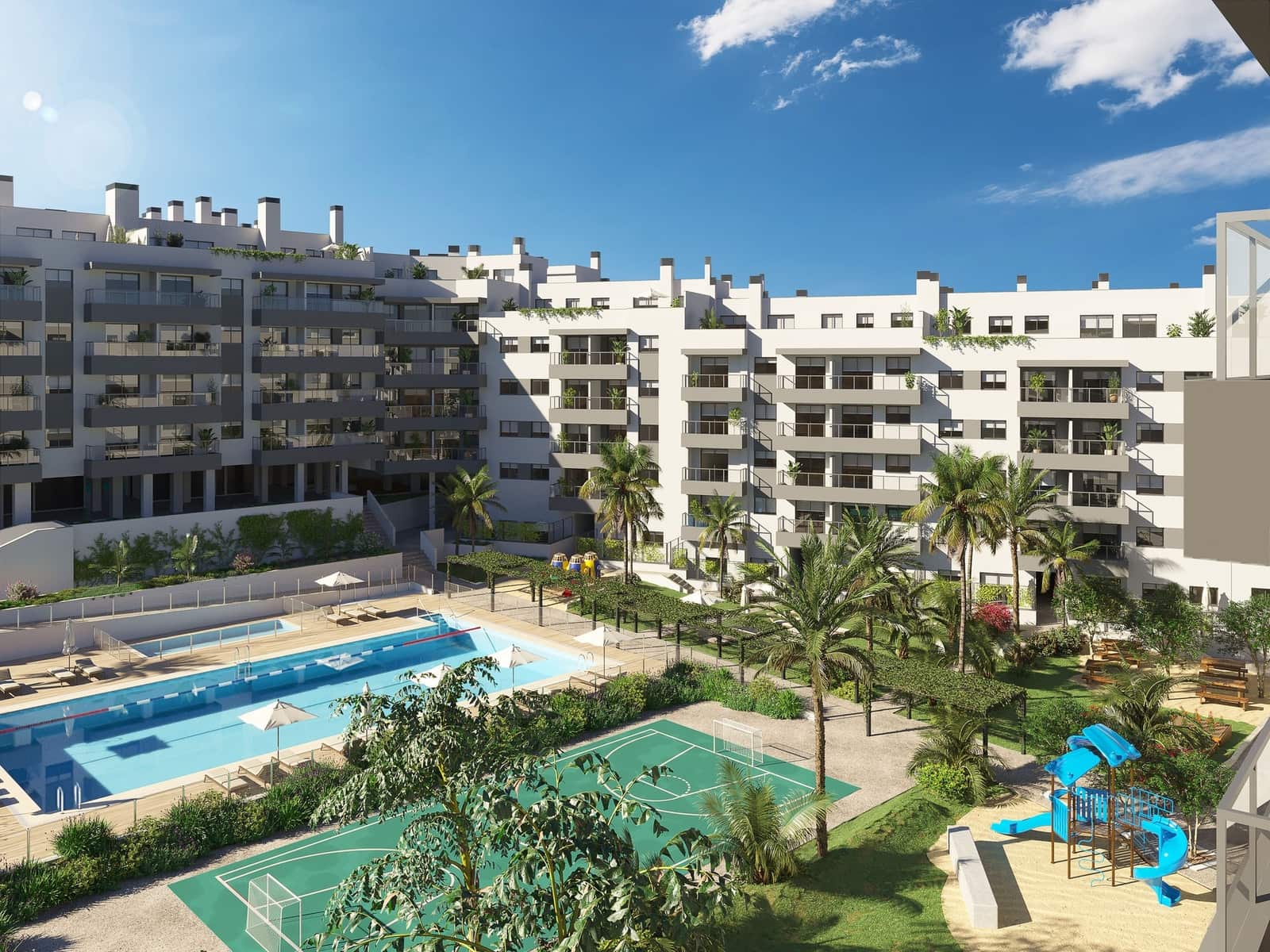 2 slaapkamer Appartement te koop in Las Lagunas de Mijas met zwembad garage - € 320.000 (Ref: 10012041)