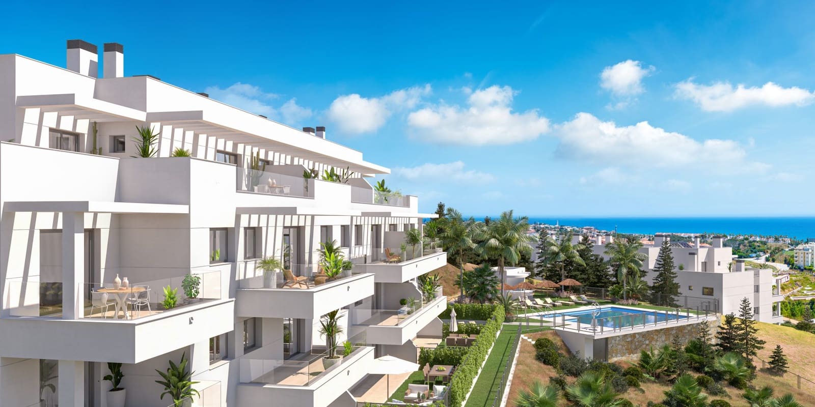 2 chambre Appartement à vendre à Las Lagunas de Mijas avec piscine garage - 421 600 € (Ref: 10012043)