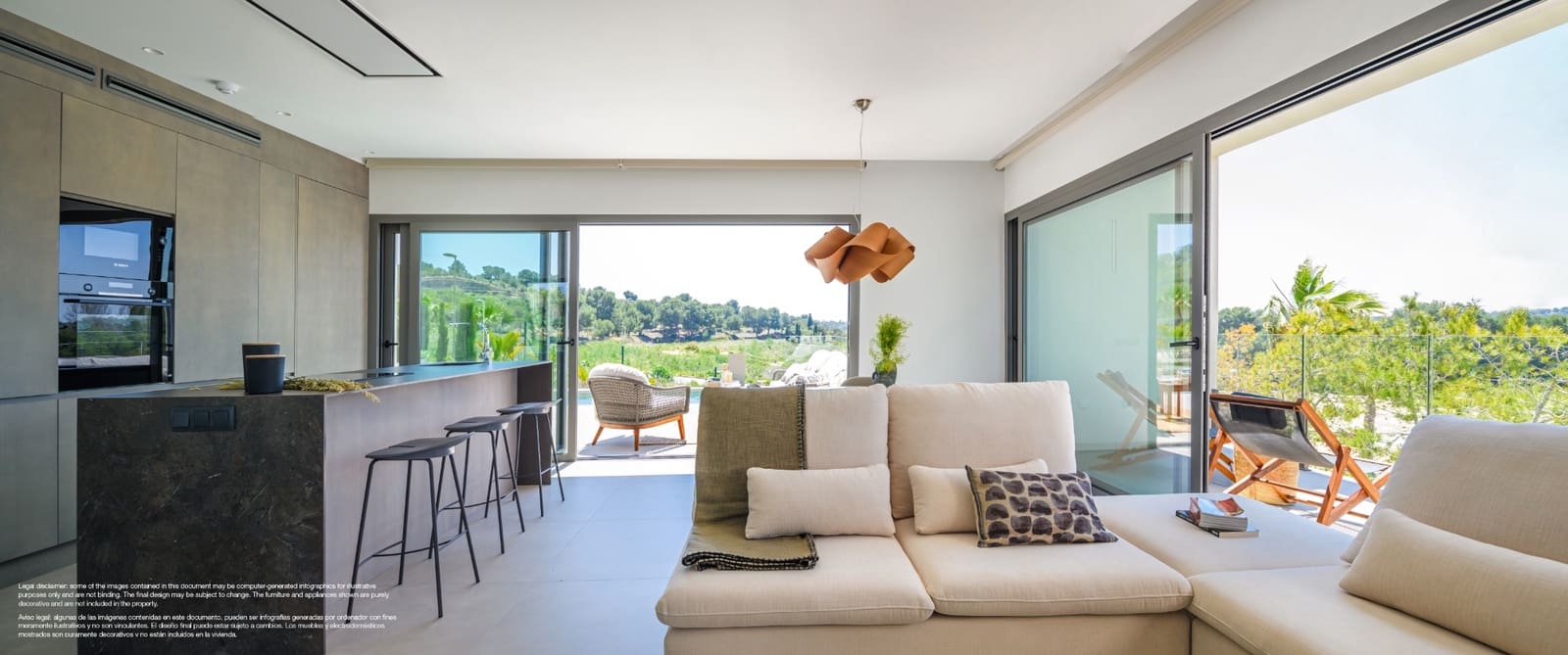 3 sypialnia Willa na sprzedaż w Las Colinas Golf z basenem garażem - 985 000 € (Ref: 8180970)