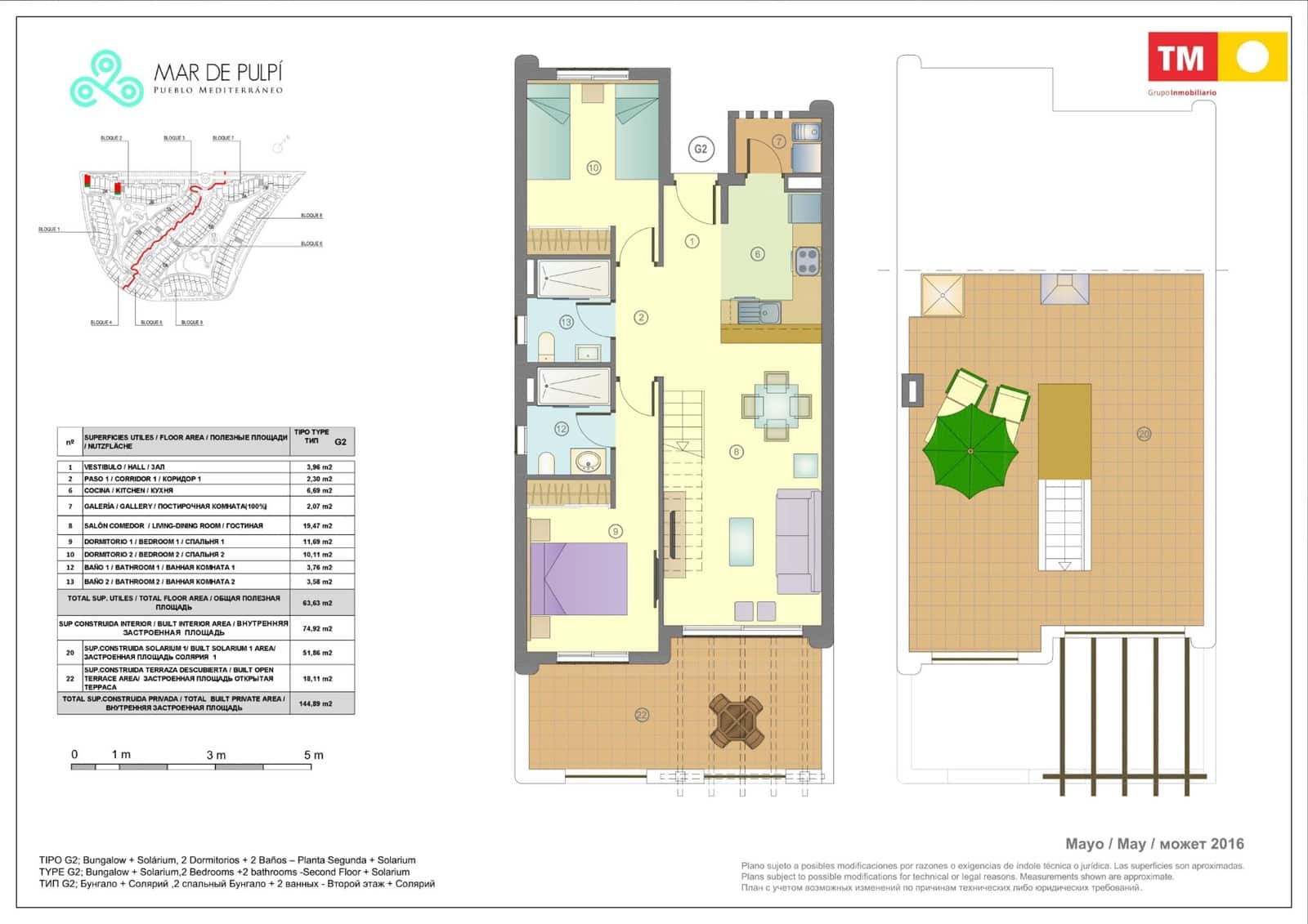2 bedroom Villa for sale in Pulpi with pool garage - € 204,000 (Ref: 8180977)