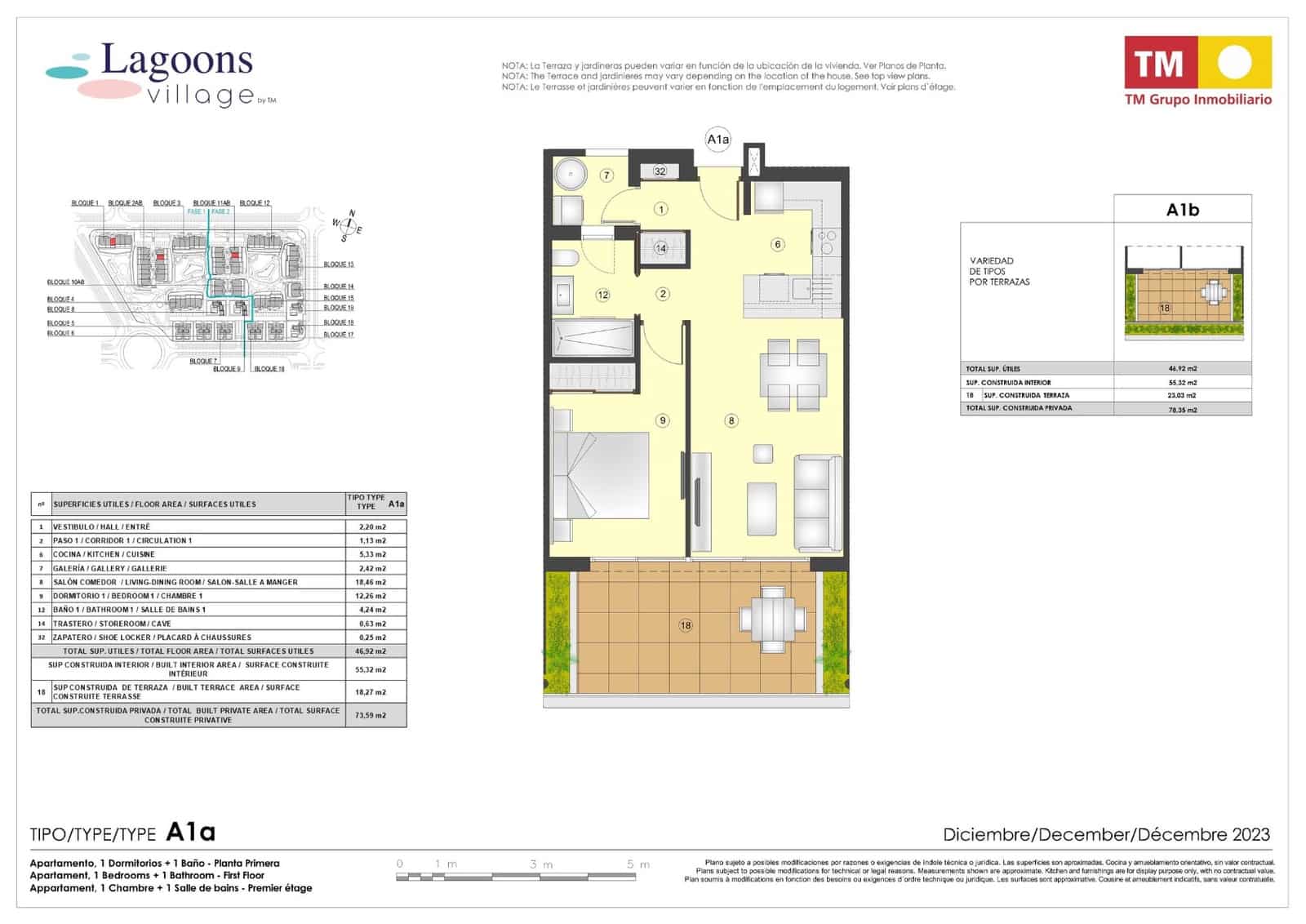 1 chambre Appartement à vendre à Torrevieja avec piscine garage - 210 000 € (Ref: 8180989)