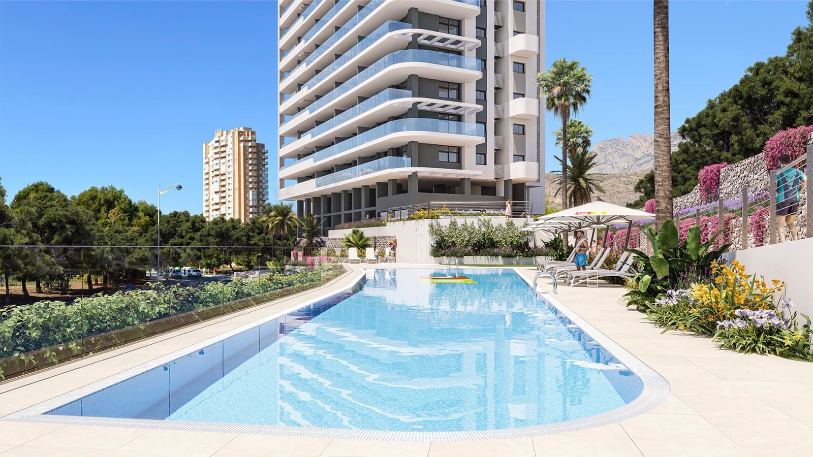 1 sypialnia Apartament na sprzedaż w Benidorm z basenem garażem - 330 000 € (Ref: 8180999)