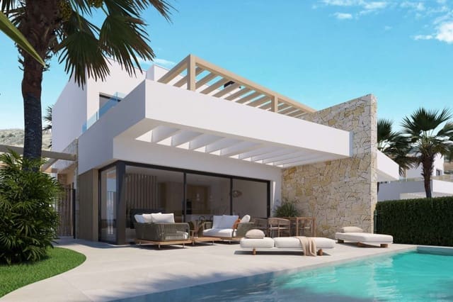 3 soveværelse Semi-Rækkehus til salg i Monforte del Cid med swimmingpool - € 489.000 (Ref: 9034344)