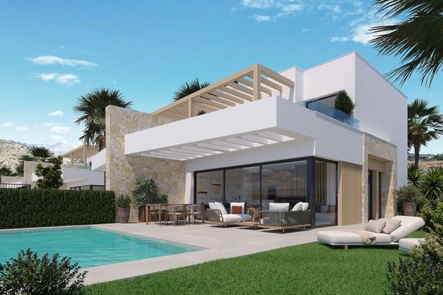 3 soveværelse Semi-Rækkehus til salg i Monforte del Cid med swimmingpool - € 489.000 (Ref: 9034344)