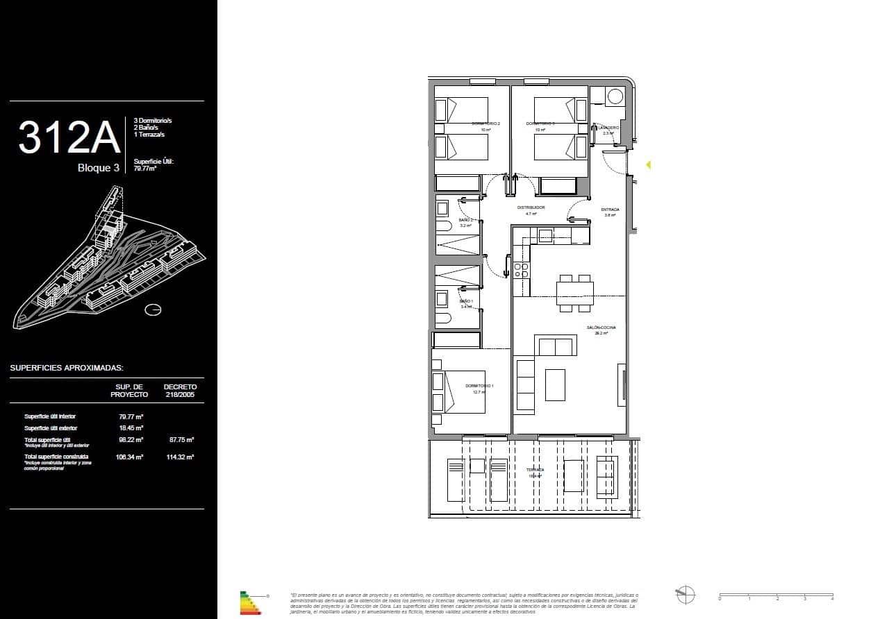 3 soveværelse Lejlighed til salg i La Cala de Mijas med swimmingpool - € 493.000 (Ref: 9051852)
