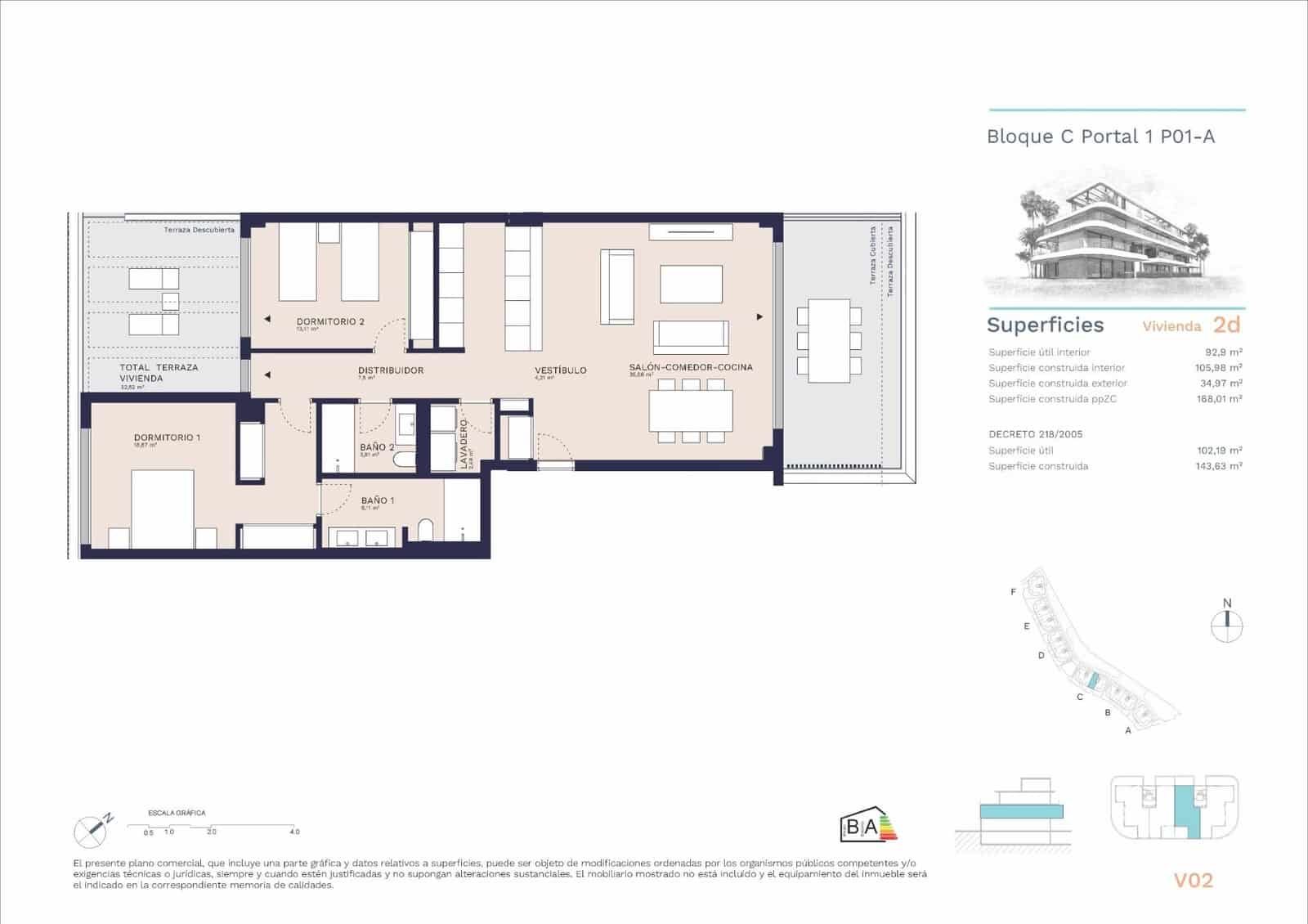 2 soveværelse Lejlighed til salg i Buenas Noches med swimmingpool garage - € 569.150 (Ref: 9052057)