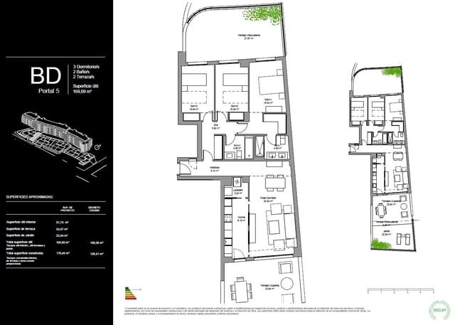 3 soveværelse Lejlighed til salg i Torremolinos med swimmingpool garage - € 598.000 (Ref: 9052238)