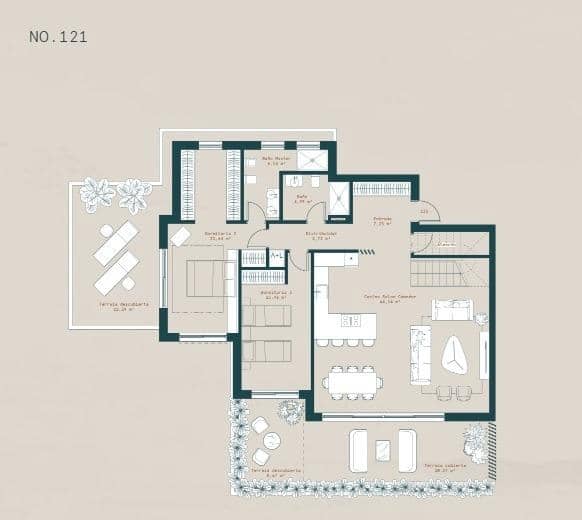 3 soveværelse Lejlighed til salg i Mijas med swimmingpool garage - € 1.549.000 (Ref: 9052264)