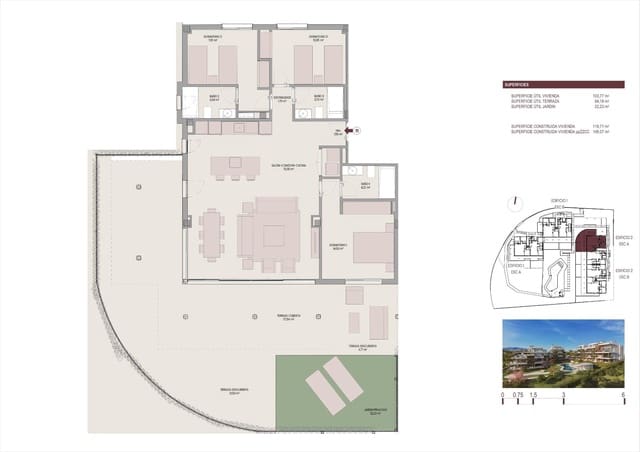 3 soveværelse Lejlighed til salg i Benahavís med swimmingpool - € 743.000 (Ref: 9052369)