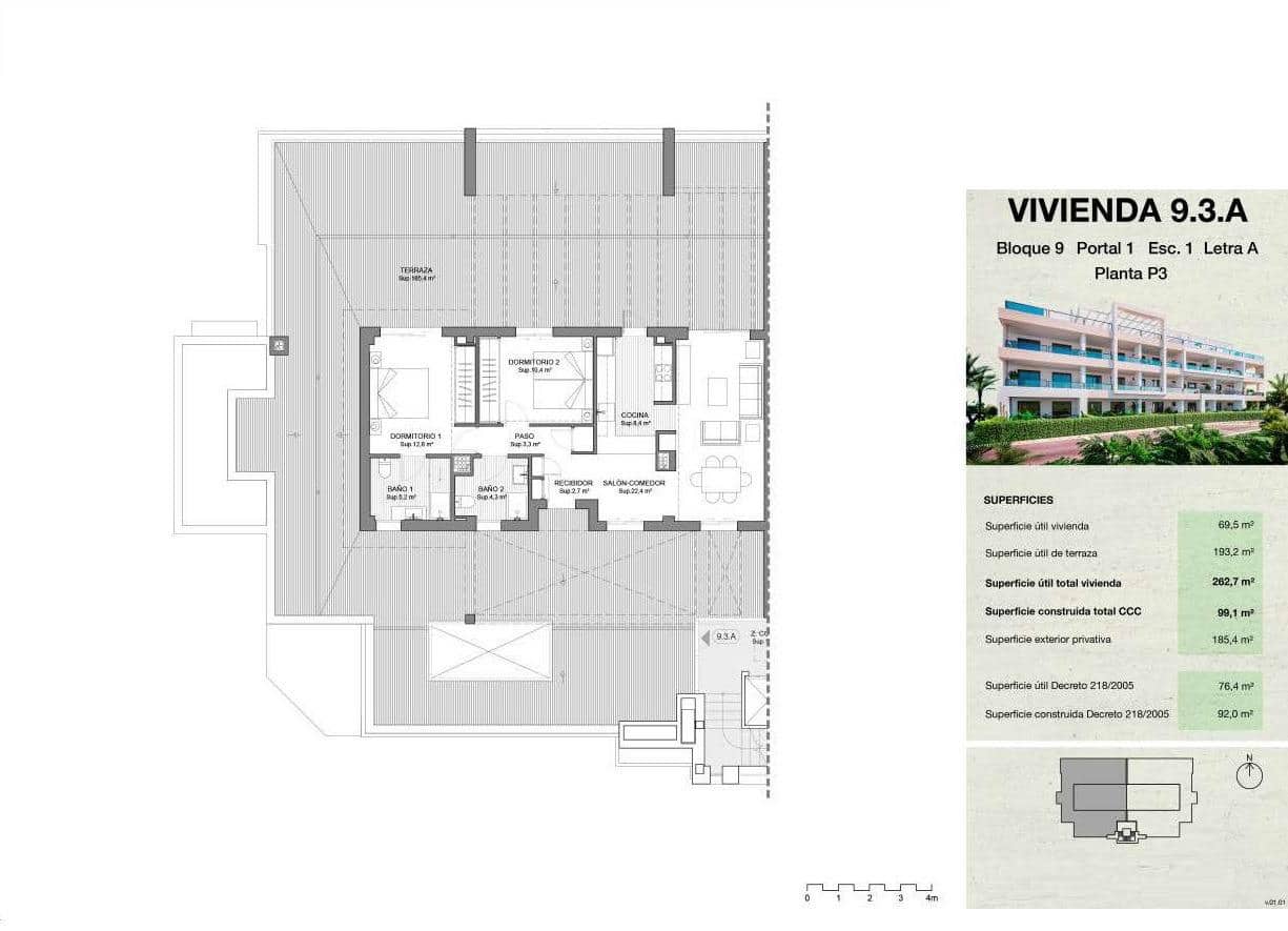 2 bedroom Apartment for sale in La Cala de Mijas with pool - € 516,450 (Ref: 9052480)