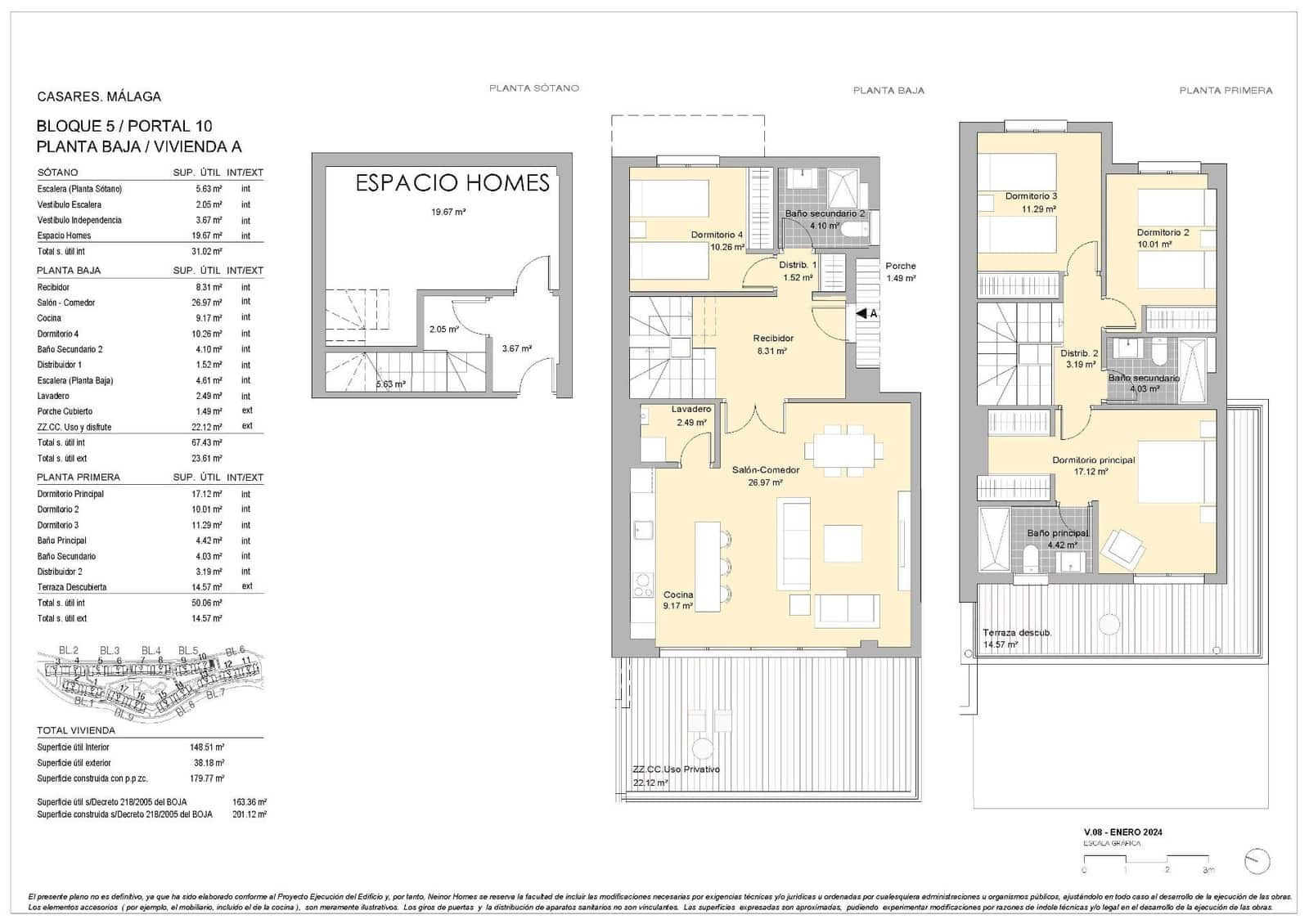 4 soveværelse Lejlighed til salg i Casares med swimmingpool garage - € 459.000 (Ref: 9052711)