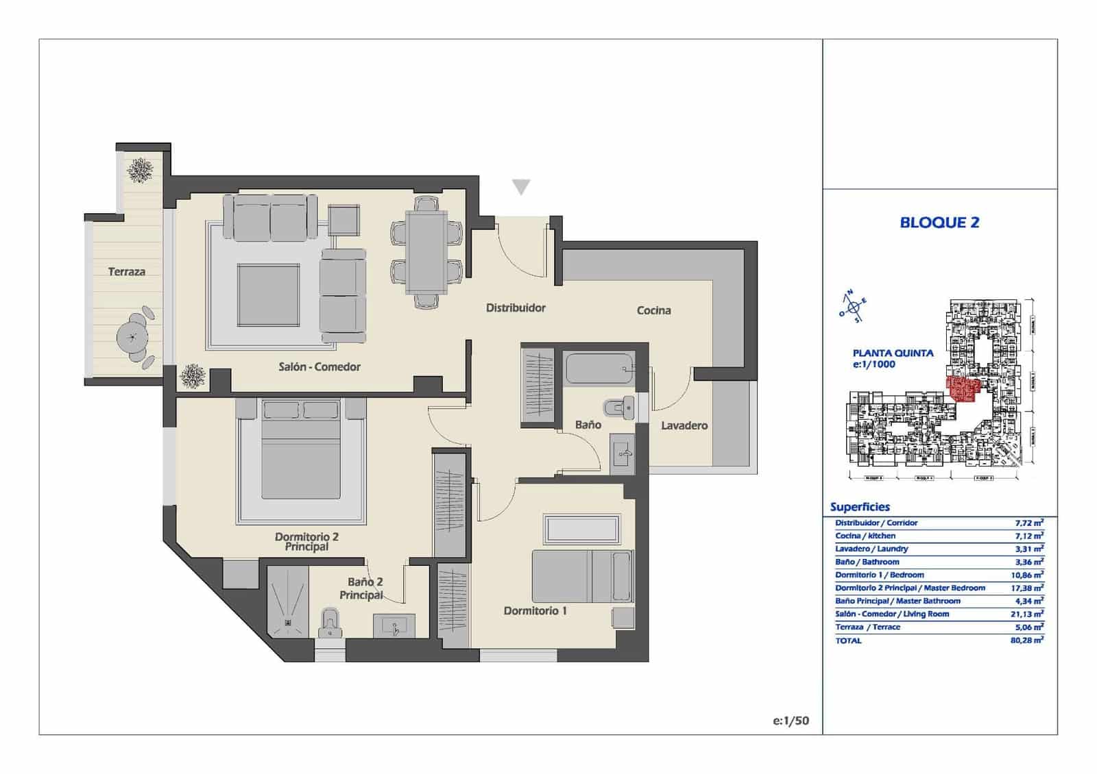 2 soveværelse Lejlighed til salg i Nueva Andalucia med swimmingpool - € 461.000 (Ref: 9052893)