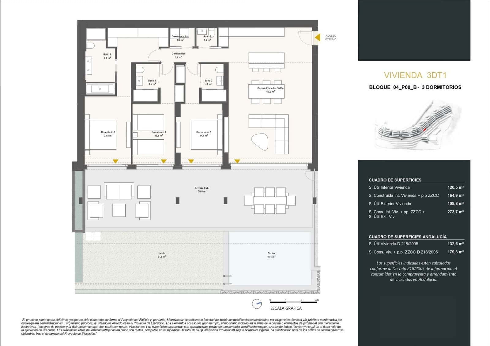 3 soveværelse Lejlighed til salg i La Quinta med swimmingpool garage - € 1.430.000 (Ref: 9052940)