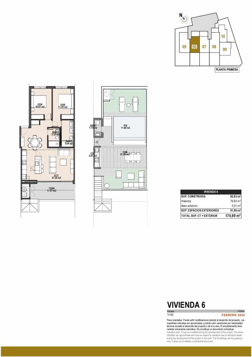 2 soveværelse Lejlighed til salg i Pilar de la Horadada med swimmingpool garage - € 379.000 (Ref: 9053233)