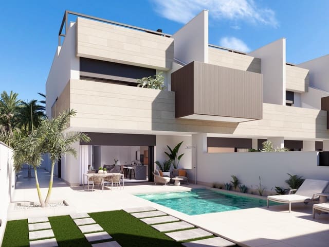 2 soveværelse Semi-Rækkehus til salg i Pilar de la Horadada ciudad, Pilar de la Horadada med swimmingpool garage - € 379.000 (Ref: 9053233)