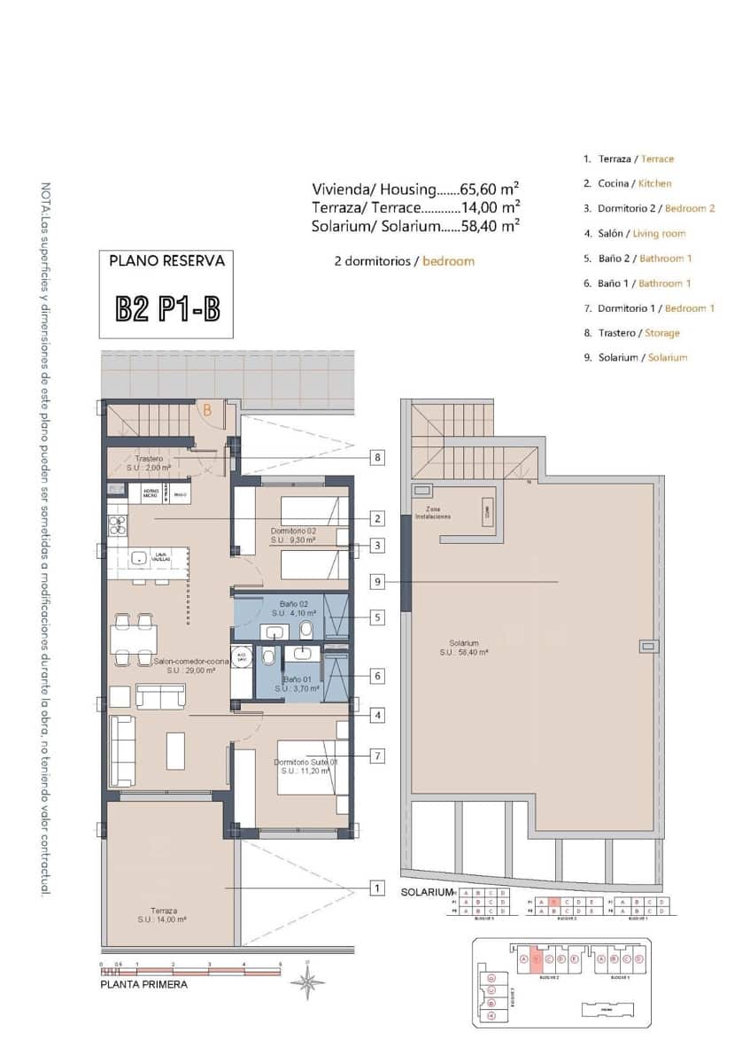 2 slaapkamer Appartement te koop in Los Alcazares met zwembad garage - € 304.000 (Ref: 9053276)
