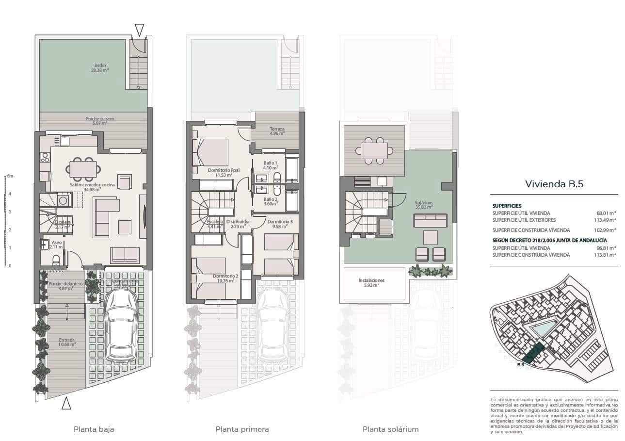 3 soveværelse Byhus til salg i Fuengirola med swimmingpool garage - € 483.000 (Ref: 9053347)