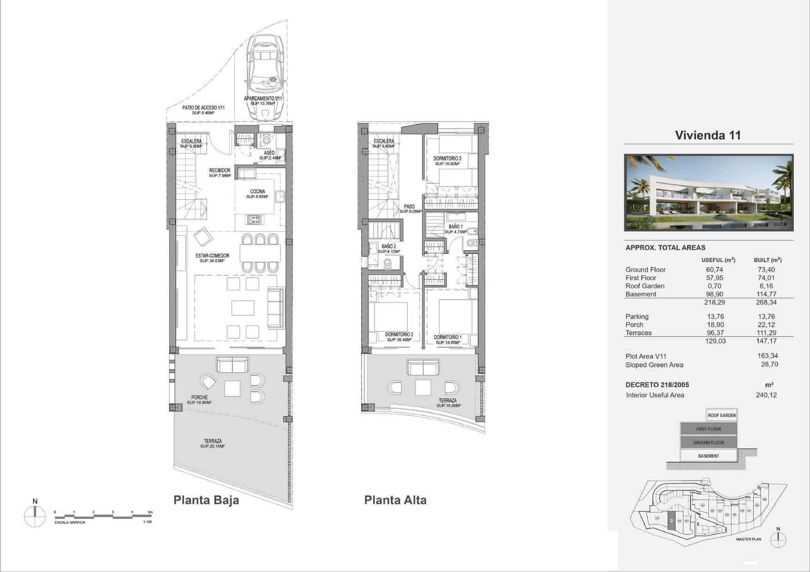 3 soveværelse Byhus til salg i Mijas med swimmingpool garage - € 1.261.251 (Ref: 9053407)