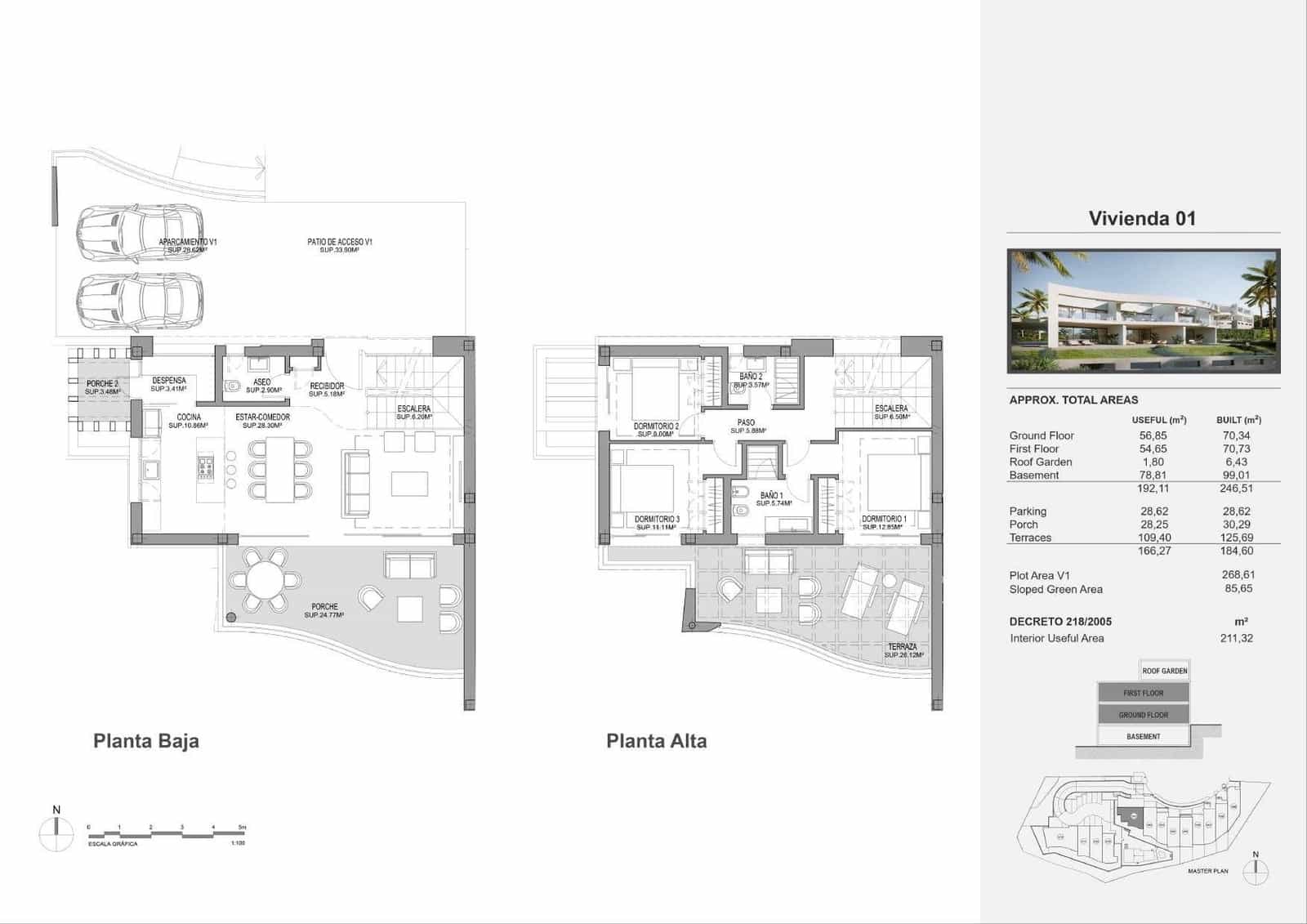 3 soveværelse Villa til salg i Mijas med swimmingpool garage - € 1.304.485 (Ref: 9053408)