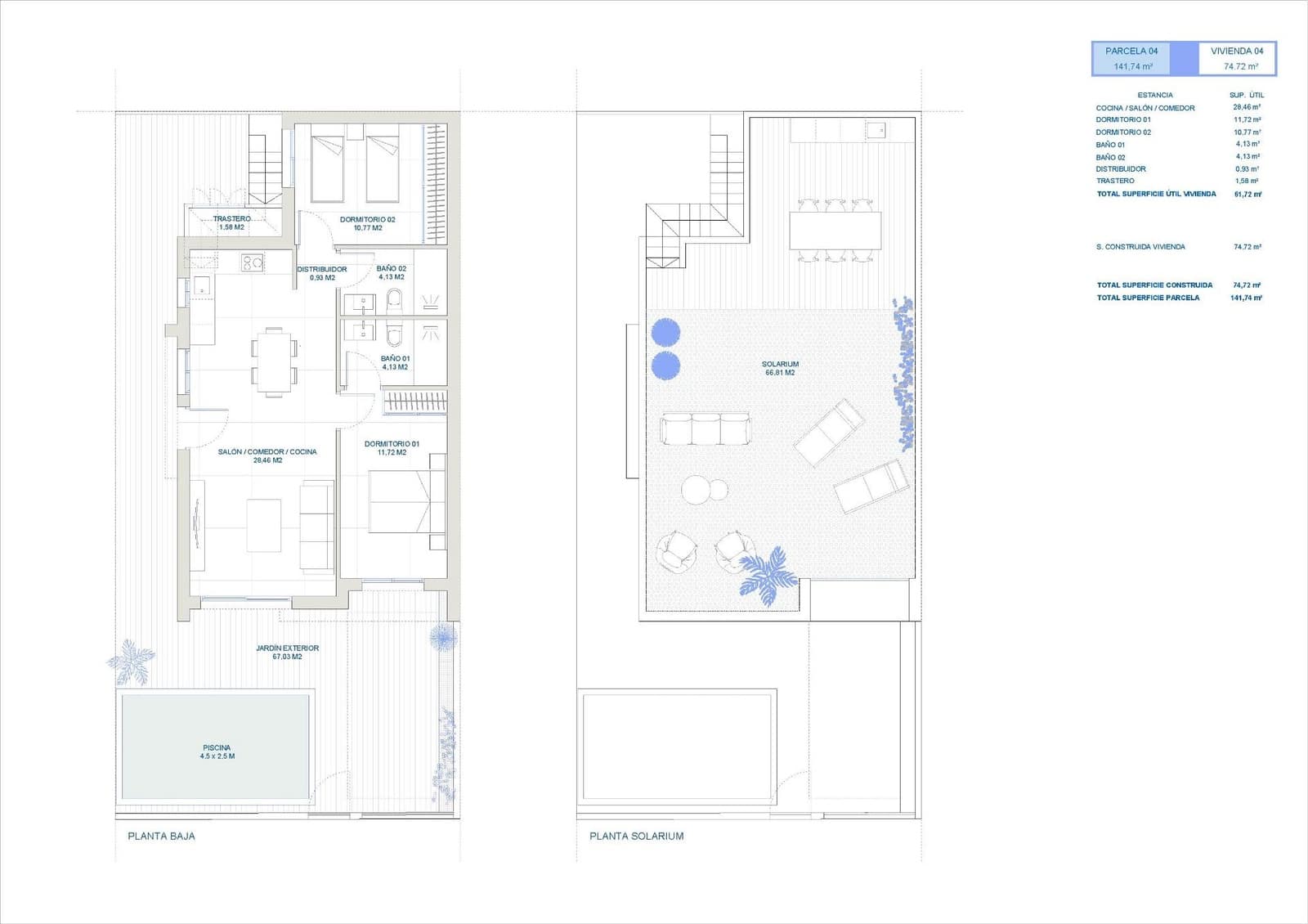 2 soveværelse Villa til salg i Roldan med swimmingpool garage - € 227.500 (Ref: 9053454)