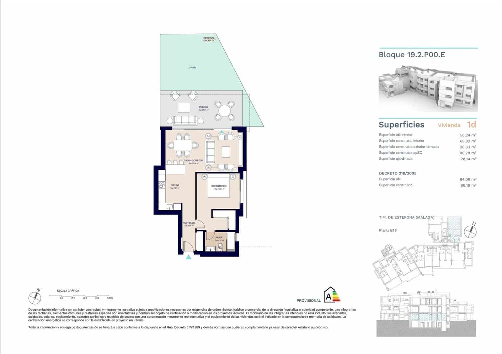 1 soveværelse Lejlighed til salg i Estepona med swimmingpool garage - € 313.000 (Ref: 9075723)
