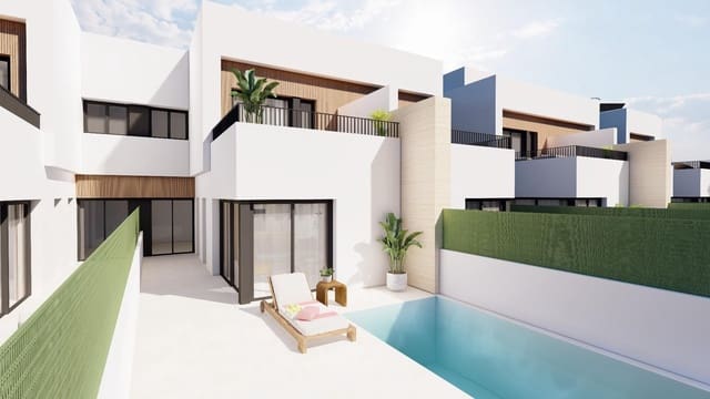 3 soveværelse Semi-Rækkehus til salg i Santiago de la Ribera, San Javier med swimmingpool garage - € 363.000 (Ref: 9117069)
