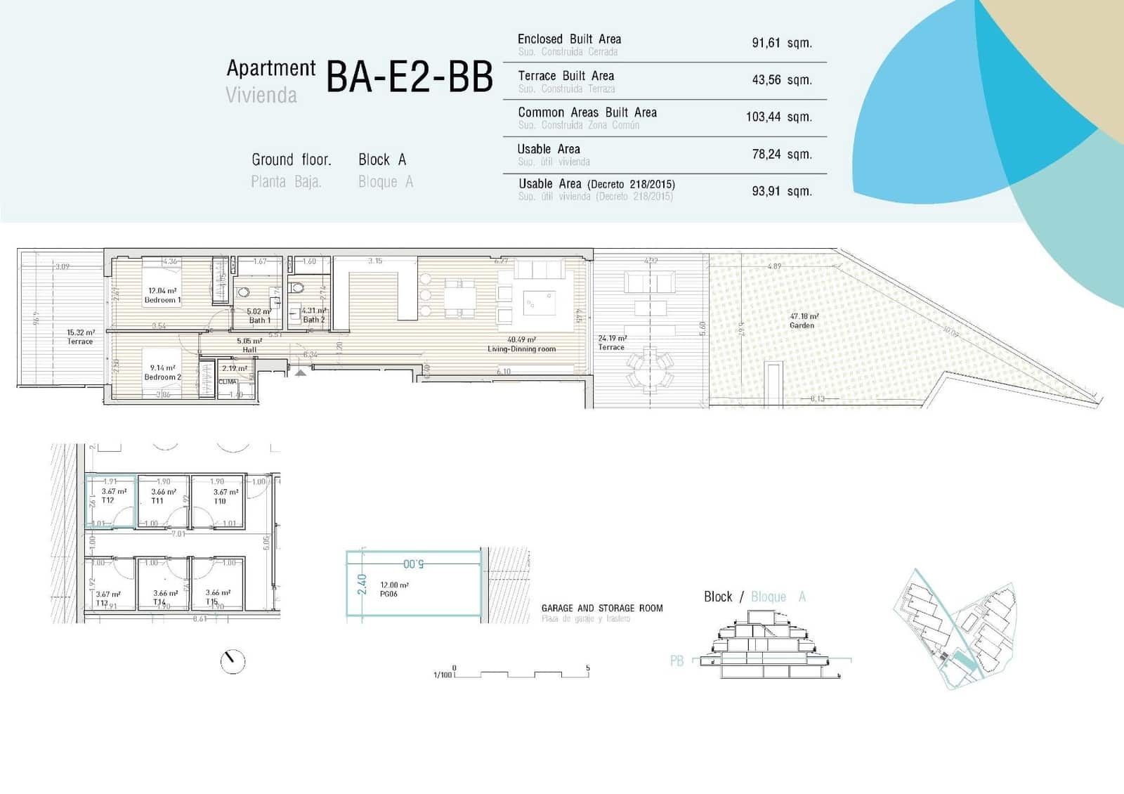 2 soveværelse Lejlighed til salg i Bahia Dorada med swimmingpool garage - € 412.000 (Ref: 9146801)