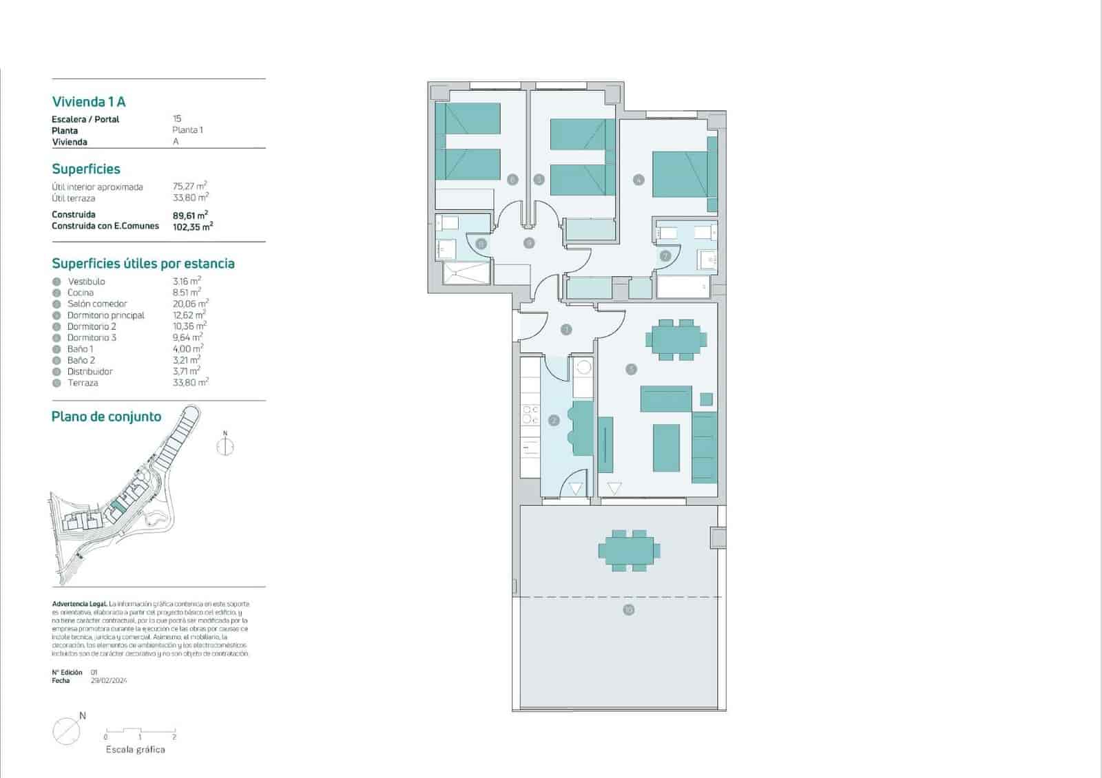 3 soveværelse Lejlighed til salg i Almunecar med swimmingpool garage - € 378.000 (Ref: 9157840)
