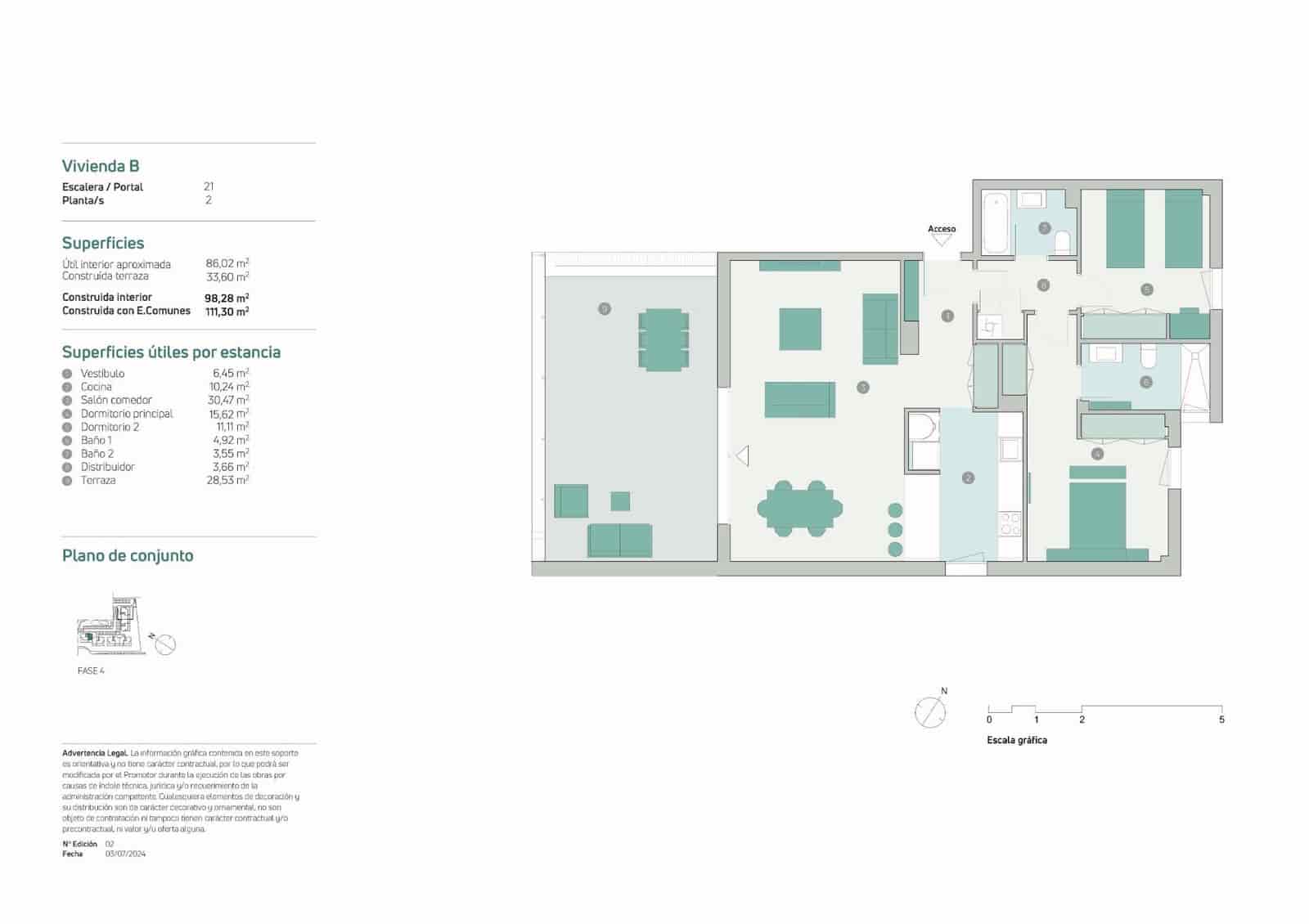 2 soveværelse Lejlighed til salg i Estepona med swimmingpool garage - € 449.000 (Ref: 9166817)