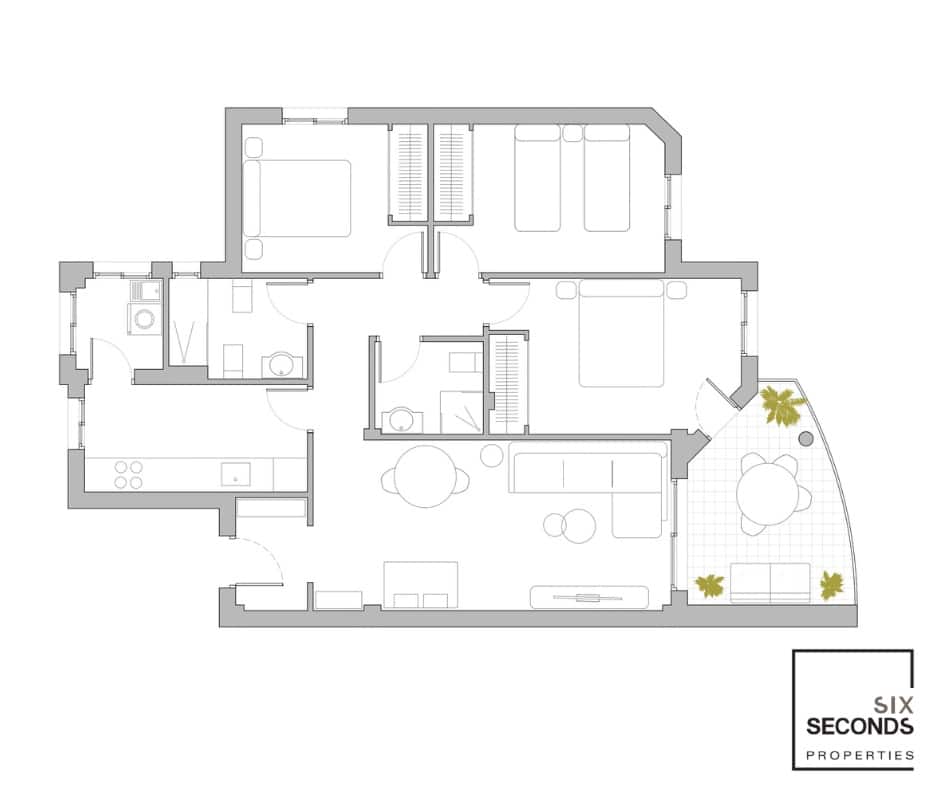 3 soveværelse Lejlighed til salg i Dehesa de Campoamor med swimmingpool - € 229.500 (Ref: 9198944)