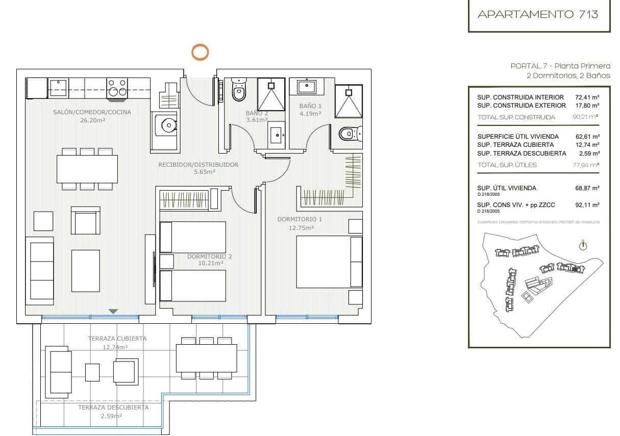 2 sypialnia Apartament na sprzedaż w Mijas z basenem garażem - 425 000 € (Ref: 9221475)